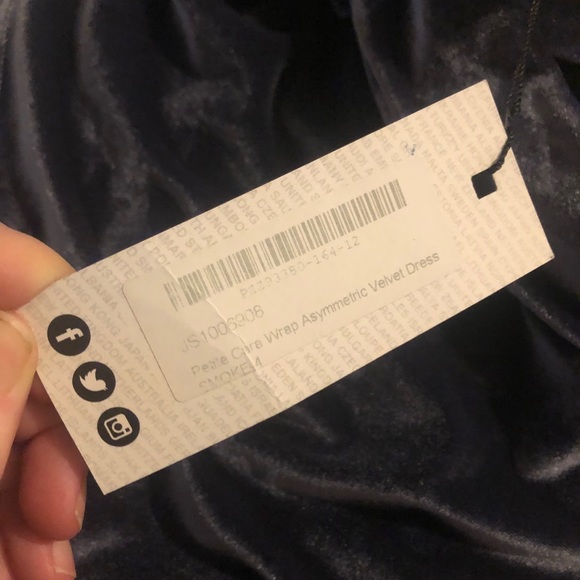 Boohoo Grey Velvet Dress - Picture 2 of 3